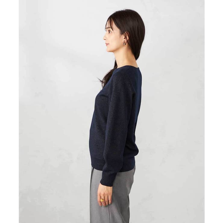 【洗える】ラメVネック美ラクるパフスリーブニット | a.v.v【WOMEN】 | 詳細画像28 