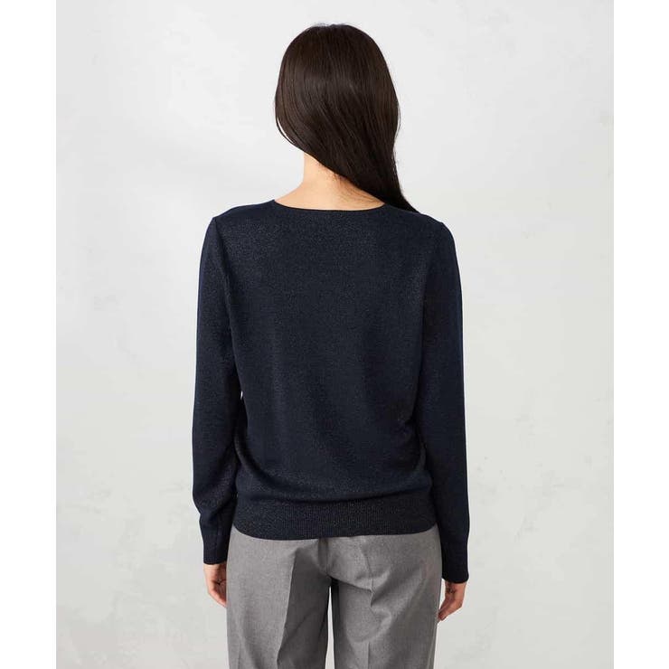 【洗える】ラメVネック美ラクるパフスリーブニット | a.v.v【WOMEN】 | 詳細画像29 