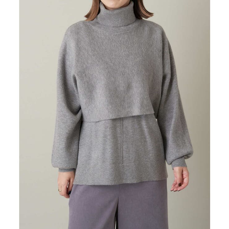 ショートニット×ベストレイヤードセット | a.v.v【WOMEN】 | 詳細画像48 