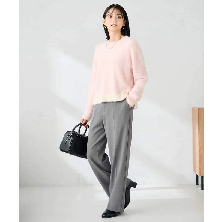 フェザーヤーンバイカラーニット | a.v.v【WOMEN】 | 詳細画像10 