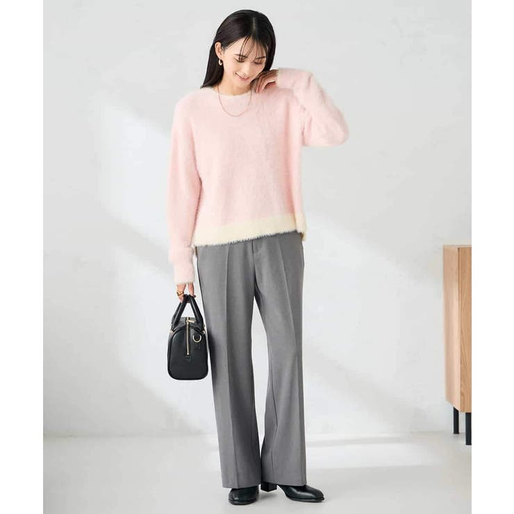 フェザーヤーンバイカラーニット | a.v.v【WOMEN】 | 詳細画像11 