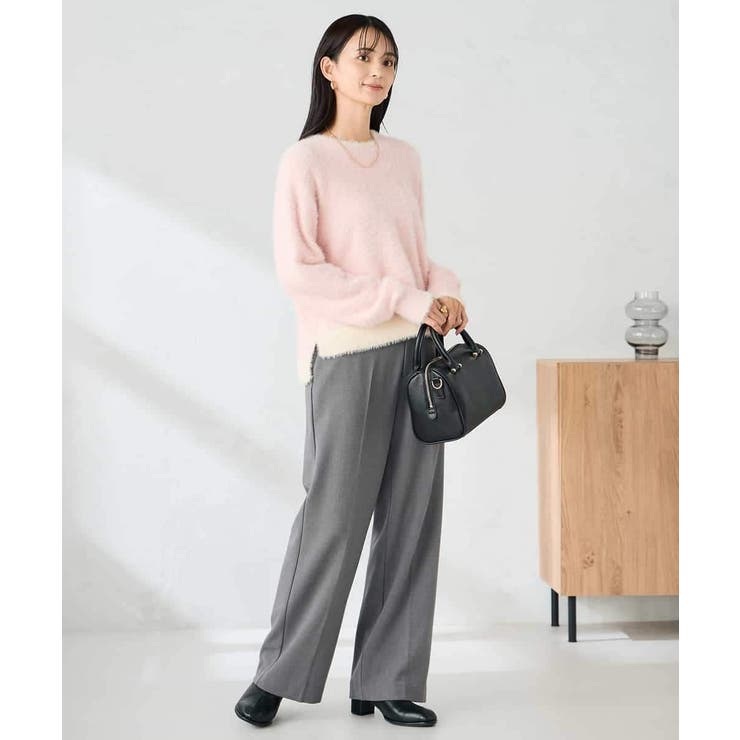 フェザーヤーンバイカラーニット | a.v.v【WOMEN】 | 詳細画像12 