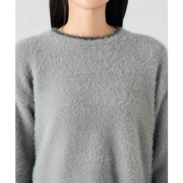 フェザーヤーンバイカラーニット | a.v.v【WOMEN】 | 詳細画像36 