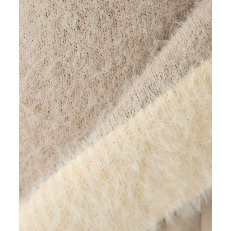 フェザーヤーンバイカラーニット | a.v.v【WOMEN】 | 詳細画像40 