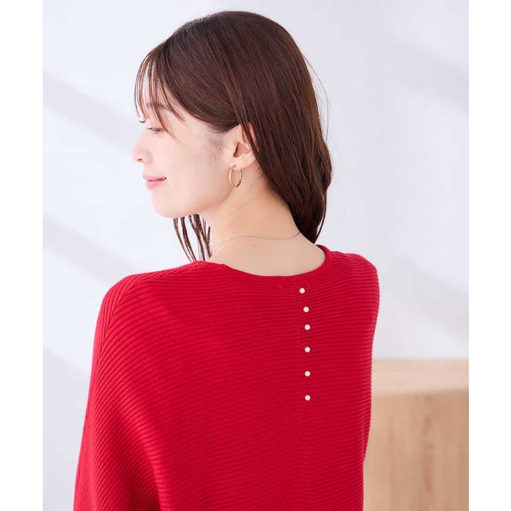 【雑誌InRed(宝島社)11月号掲載】バックパール ショート丈 ニット | a.v.v【WOMEN】 | 詳細画像15 