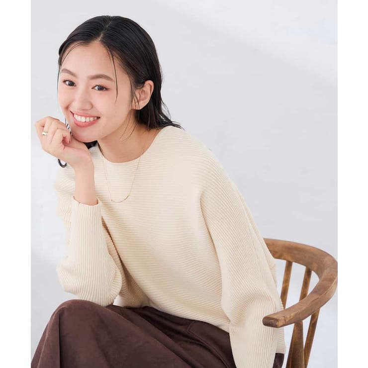 【雑誌InRed(宝島社)11月号掲載】バックパール ショート丈 ニット | a.v.v【WOMEN】 | 詳細画像23 