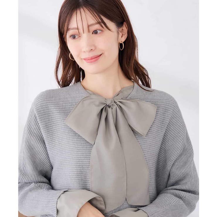 【雑誌InRed(宝島社)11月号掲載】バックパール ショート丈 ニット | a.v.v【WOMEN】 | 詳細画像39 