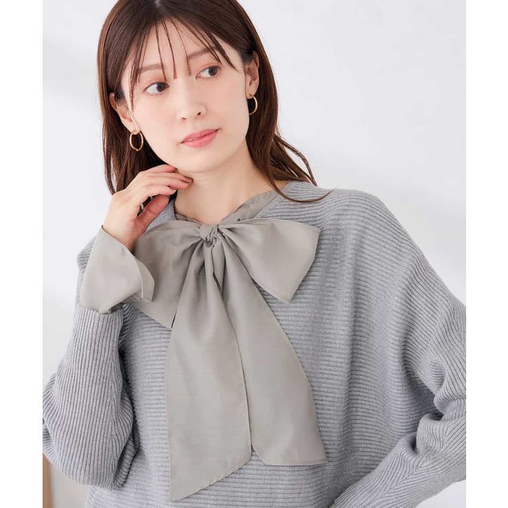 【雑誌InRed(宝島社)11月号掲載】バックパール ショート丈 ニット | a.v.v【WOMEN】 | 詳細画像40 