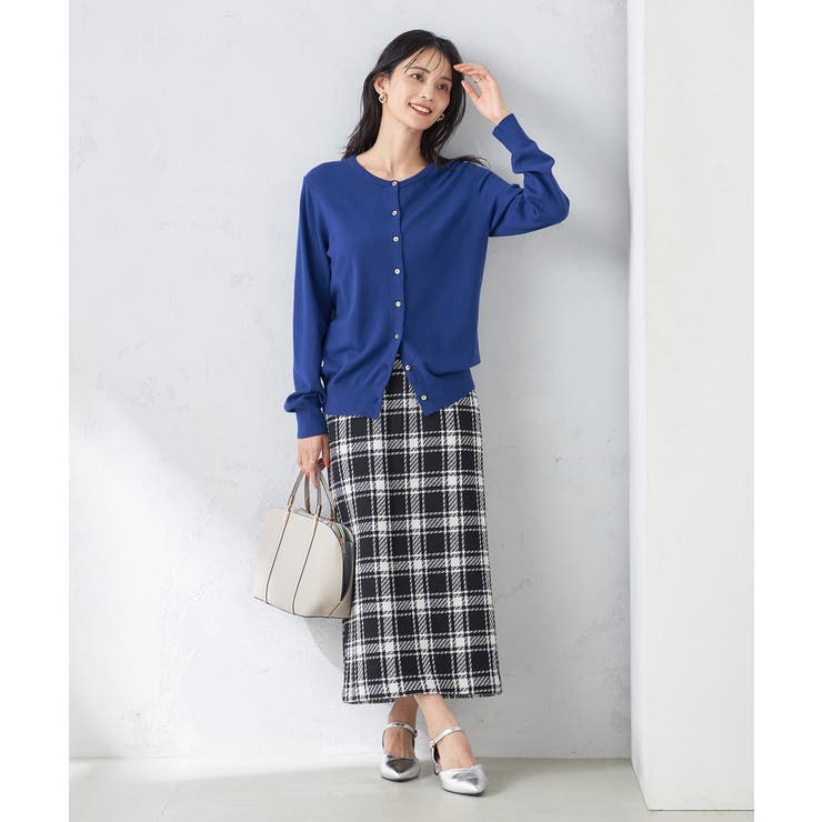 【洗える】ブロックチェックナロースカート | a.v.v【WOMEN】 | 詳細画像10 