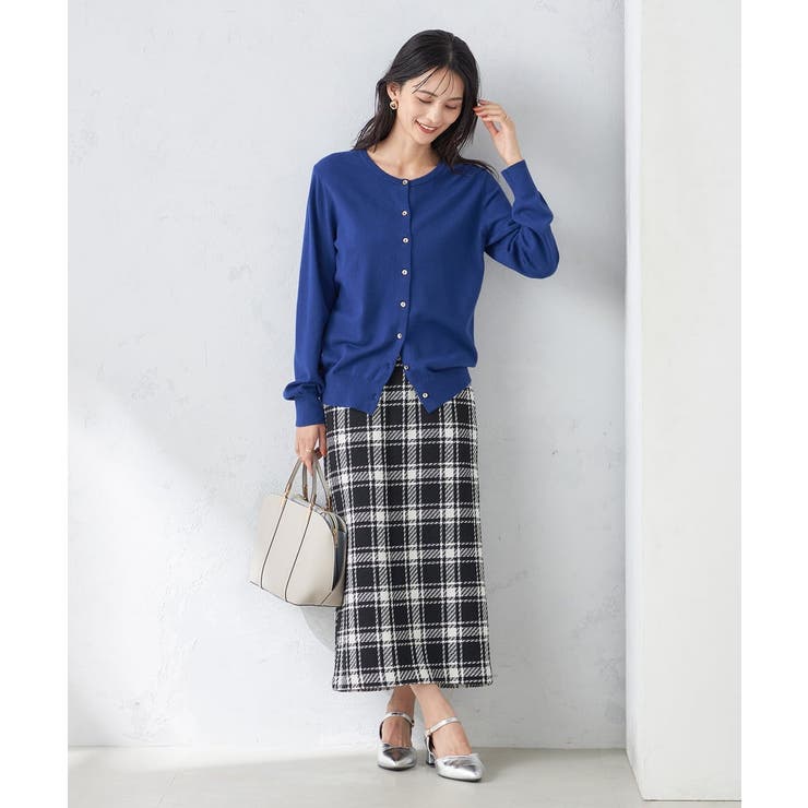 【洗える】ブロックチェックナロースカート | a.v.v【WOMEN】 | 詳細画像11 