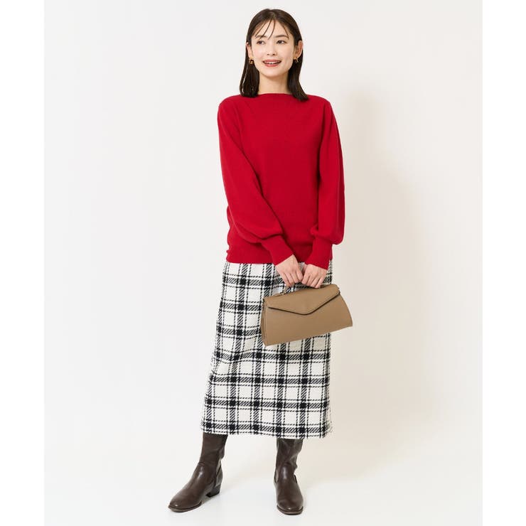 【洗える】ブロックチェックナロースカート | a.v.v【WOMEN】 | 詳細画像15 