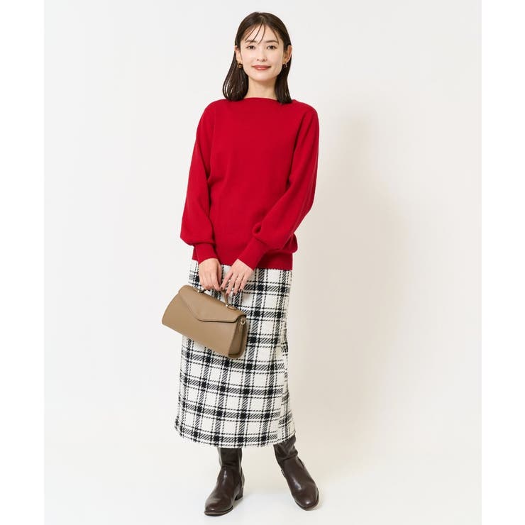 【洗える】ブロックチェックナロースカート | a.v.v【WOMEN】 | 詳細画像16 