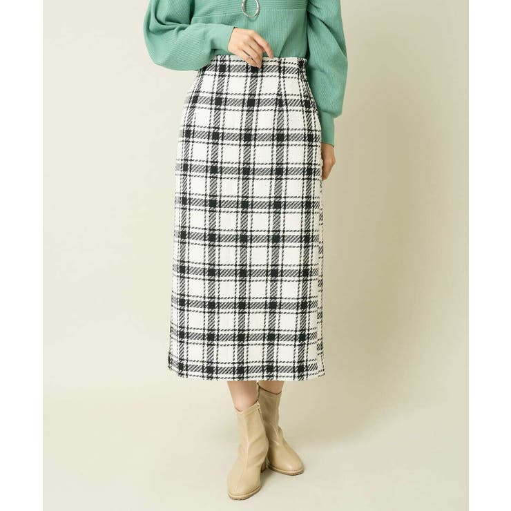 【洗える】ブロックチェックナロースカート | a.v.v【WOMEN】 | 詳細画像22 