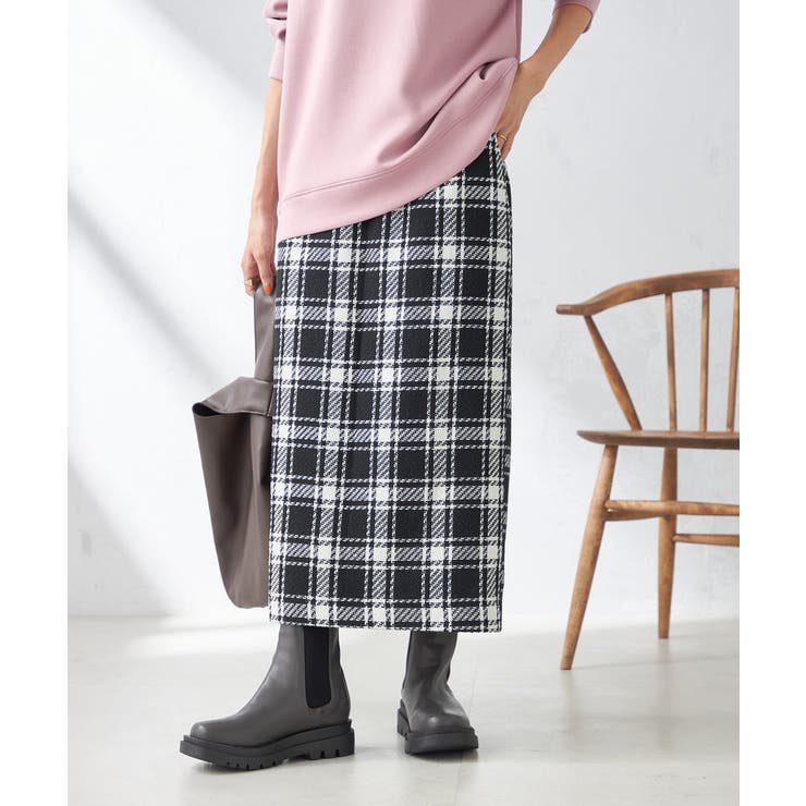 【洗える】ブロックチェックナロースカート | a.v.v【WOMEN】 | 詳細画像34 