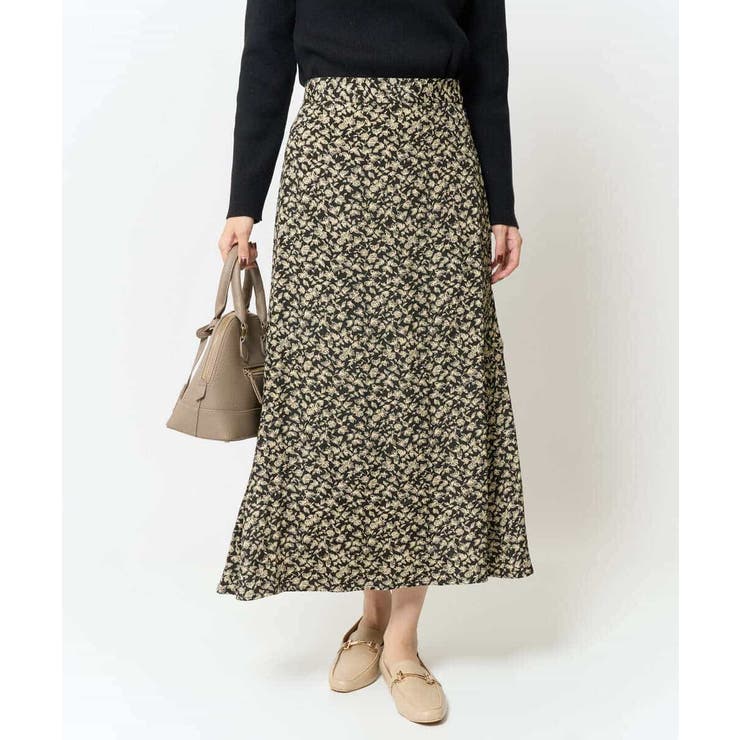 小花柄ジャガードスカート | a.v.v【WOMEN】 | 詳細画像1 