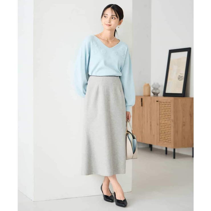 【洗える/ストレッチ】ウールライクジャージマーメイドスカート | a.v.v【WOMEN】 | 詳細画像14 