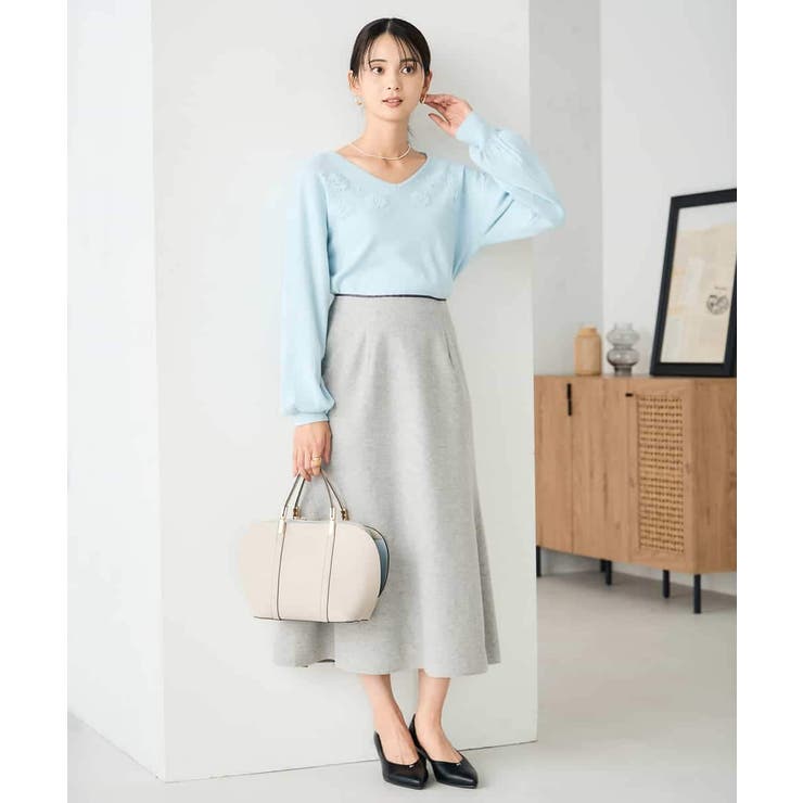 【洗える/ストレッチ】ウールライクジャージマーメイドスカート | a.v.v【WOMEN】 | 詳細画像17 