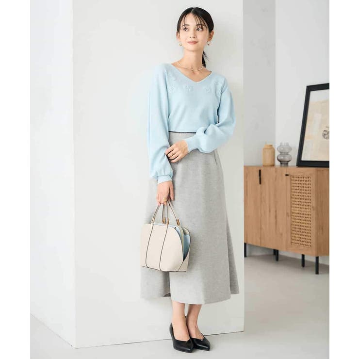 【洗える/ストレッチ】ウールライクジャージマーメイドスカート | a.v.v【WOMEN】 | 詳細画像19 