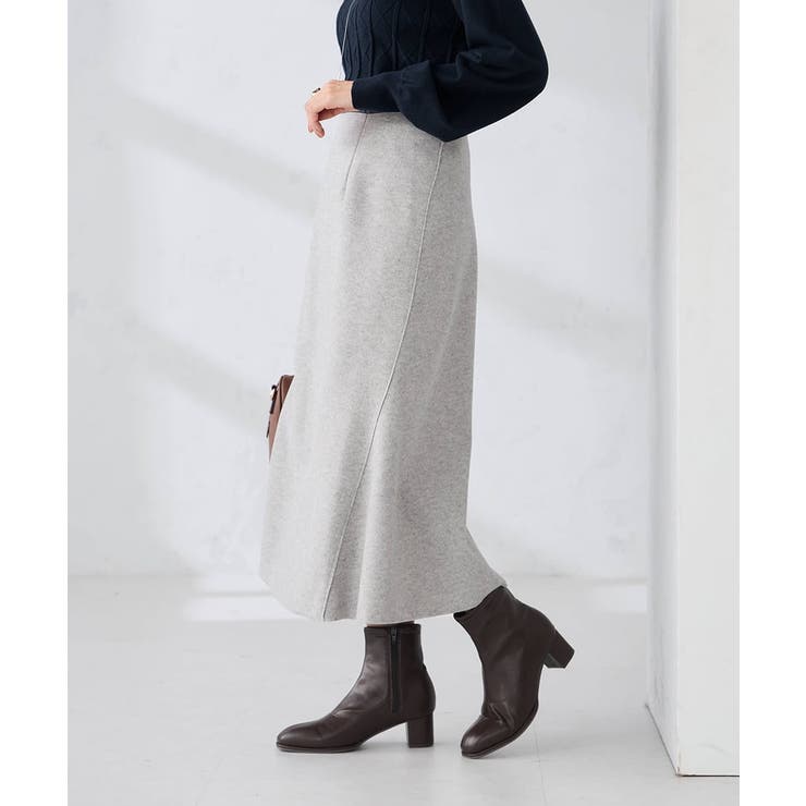 【洗える/ストレッチ】ウールライクジャージマーメイドスカート | a.v.v【WOMEN】 | 詳細画像8 