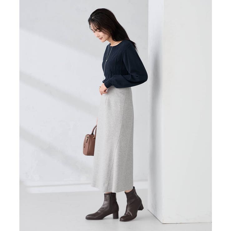 【洗える/ストレッチ】ウールライクジャージマーメイドスカート | a.v.v【WOMEN】 | 詳細画像9 