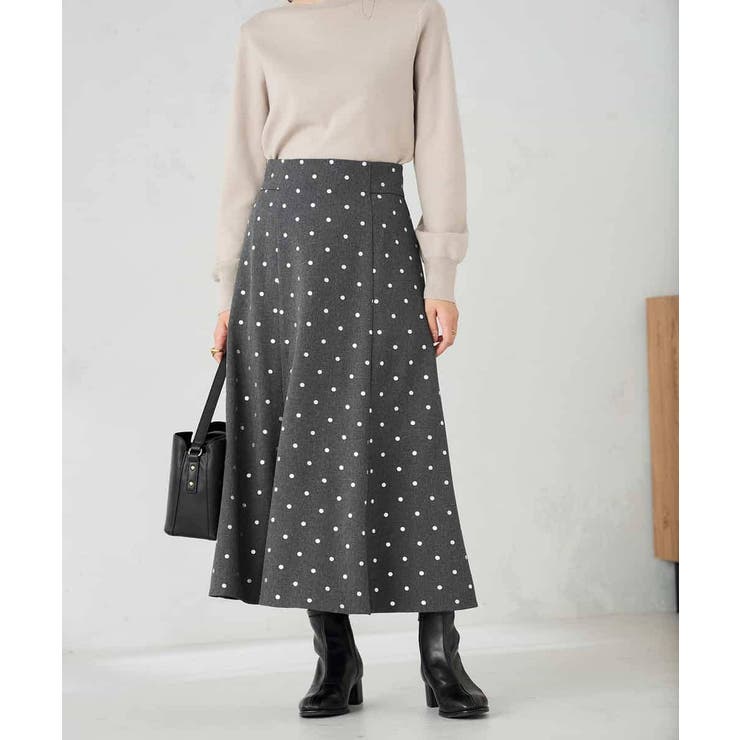 箔ドットフレアスカート | a.v.v【WOMEN】 | 詳細画像1 