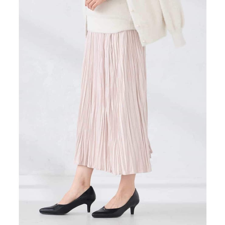 【洗える】フェイクスエードランダムプリーツスカート | a.v.v【WOMEN】 | 詳細画像3 