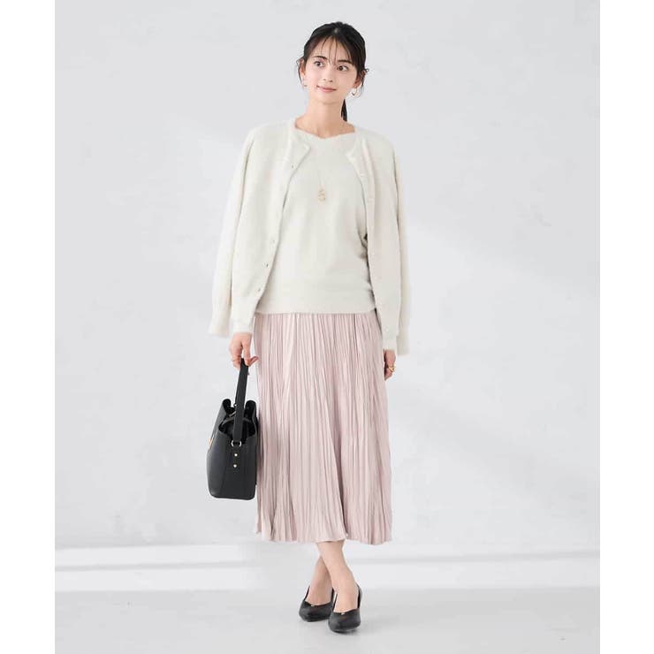 【洗える】フェイクスエードランダムプリーツスカート | a.v.v【WOMEN】 | 詳細画像4 