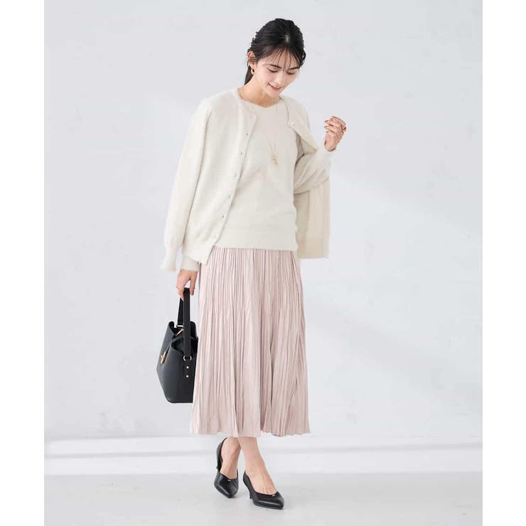 【洗える】フェイクスエードランダムプリーツスカート | a.v.v【WOMEN】 | 詳細画像5 