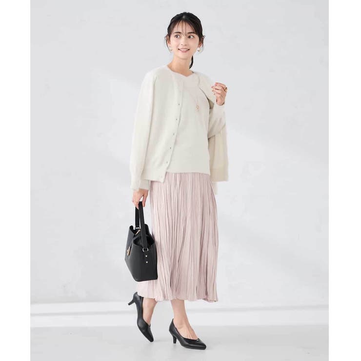 【洗える】フェイクスエードランダムプリーツスカート | a.v.v【WOMEN】 | 詳細画像6 