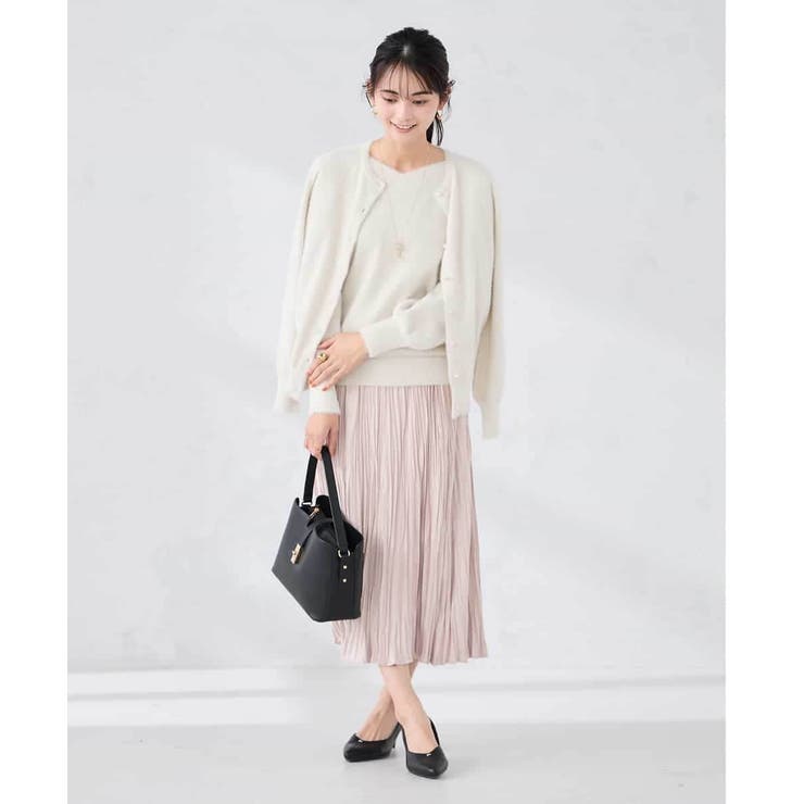 【洗える】フェイクスエードランダムプリーツスカート | a.v.v【WOMEN】 | 詳細画像7 