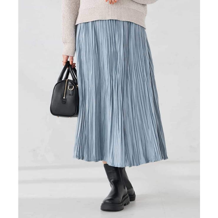 【洗える】フェイクスエードランダムプリーツスカート | a.v.v【WOMEN】 | 詳細画像9 