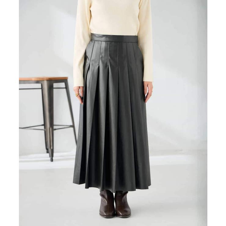 【洗える】レザープリーツスカート | a.v.v【WOMEN】 | 詳細画像11 