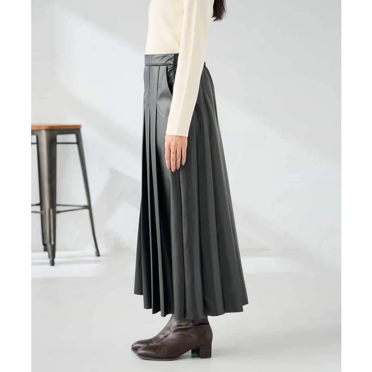 【洗える】レザープリーツスカート | a.v.v【WOMEN】 | 詳細画像12 