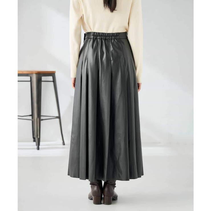 【洗える】レザープリーツスカート | a.v.v【WOMEN】 | 詳細画像13 