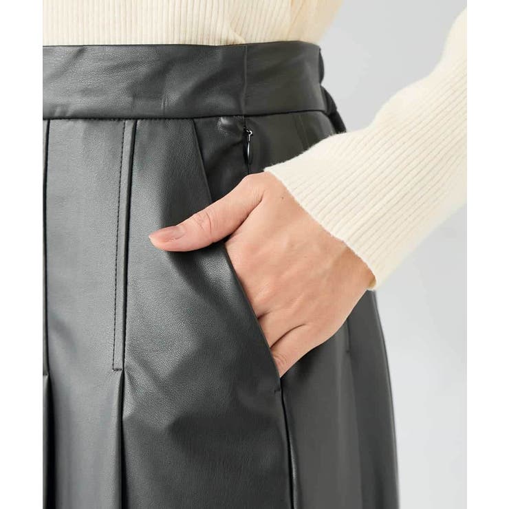 【洗える】レザープリーツスカート | a.v.v【WOMEN】 | 詳細画像17 