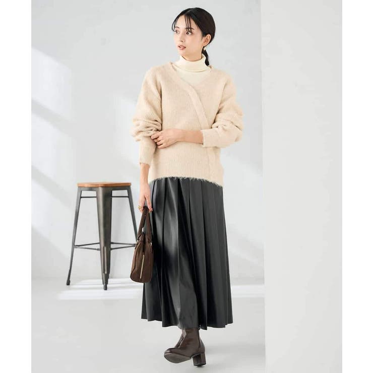 【洗える】レザープリーツスカート | a.v.v【WOMEN】 | 詳細画像4 