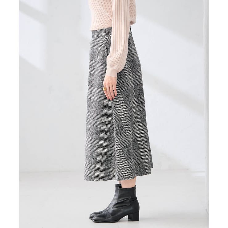 【雑誌InRed(宝島社)1月・2月合併号掲載】チェック柄フレアスカート | a.v.v【WOMEN】 | 詳細画像5 