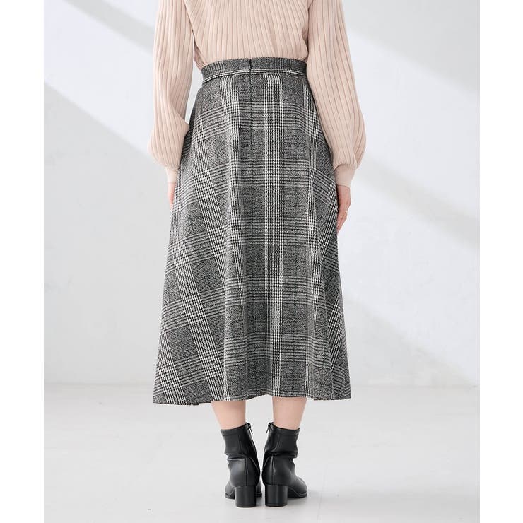 【雑誌InRed(宝島社)1月・2月合併号掲載】チェック柄フレアスカート | a.v.v【WOMEN】 | 詳細画像6 