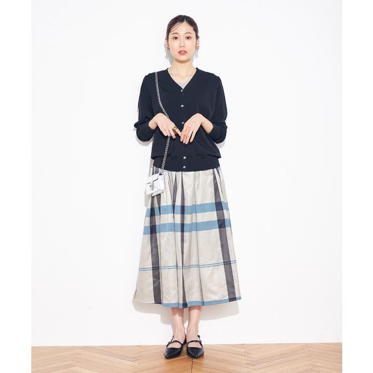 ビックチェックタフタスカート | a.v.v【WOMEN】 | 詳細画像12 