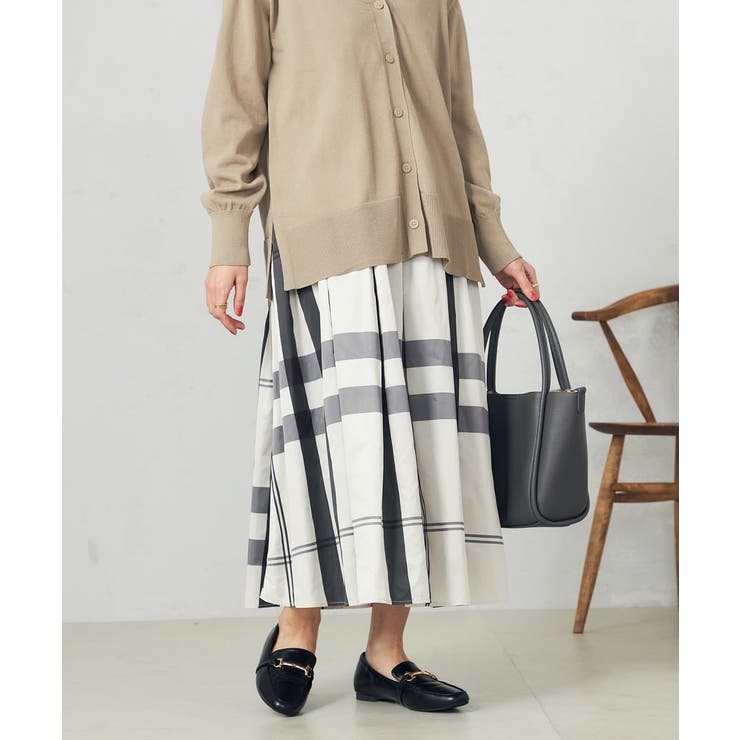 ビックチェックタフタスカート | a.v.v【WOMEN】 | 詳細画像14 