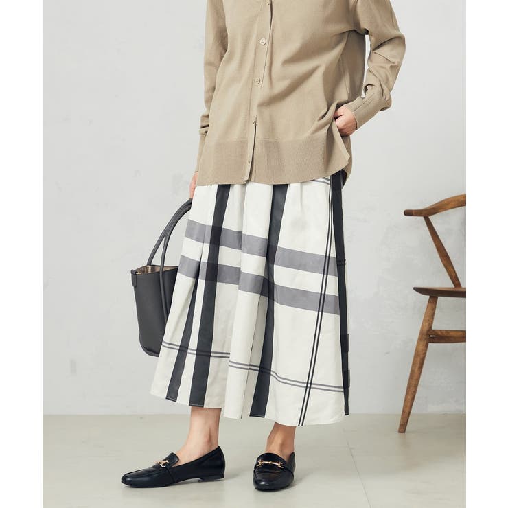 ビックチェックタフタスカート | a.v.v【WOMEN】 | 詳細画像15 