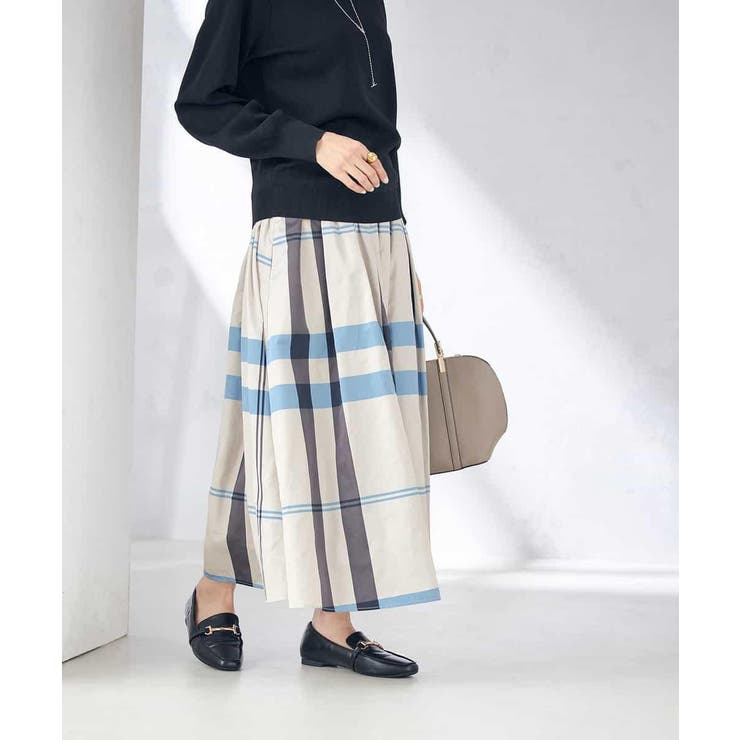 ビックチェックタフタスカート | a.v.v【WOMEN】 | 詳細画像2 