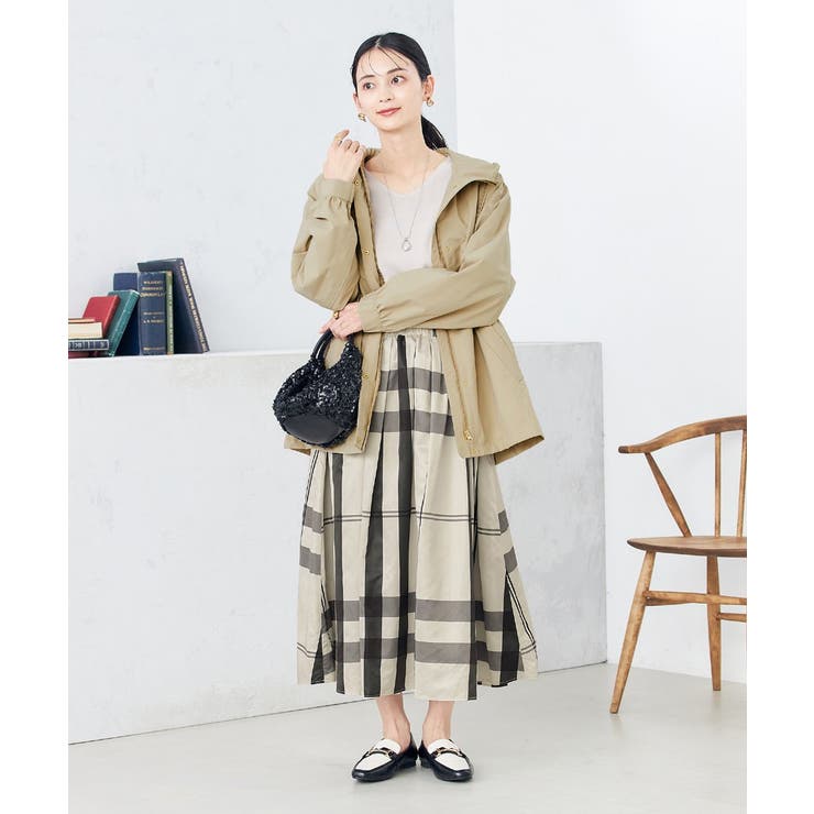 ビックチェックタフタスカート | a.v.v【WOMEN】 | 詳細画像20 