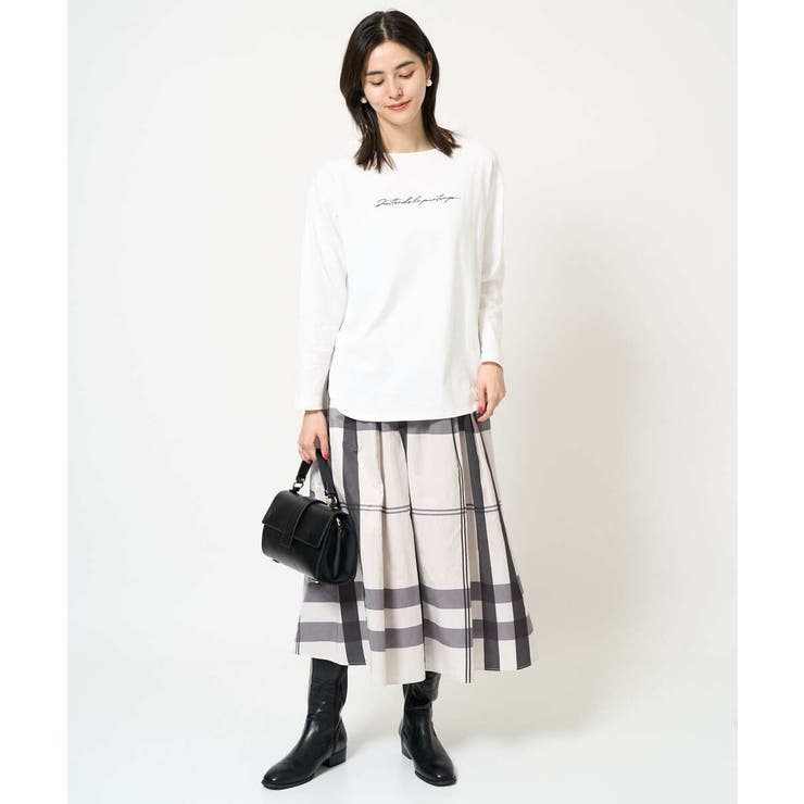 ビックチェックタフタスカート | a.v.v【WOMEN】 | 詳細画像24 