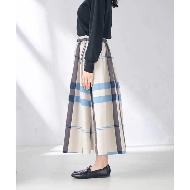 ビックチェックタフタスカート | a.v.v【WOMEN】 | 詳細画像26 