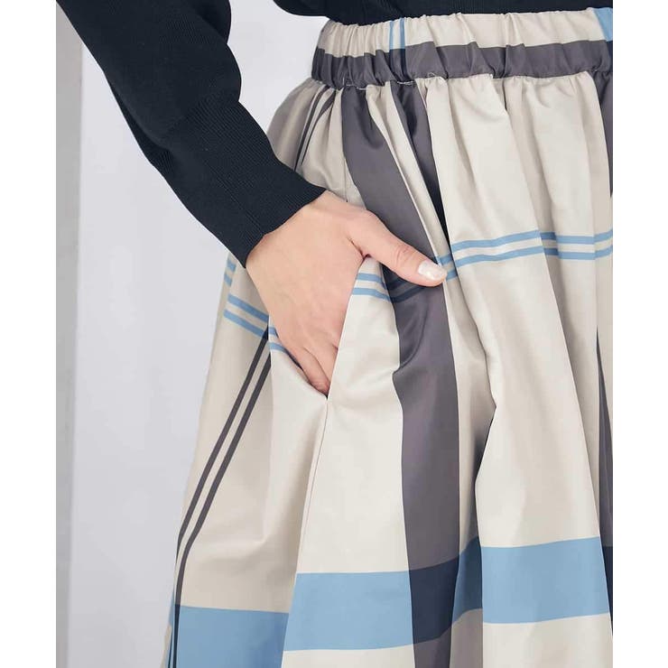 ビックチェックタフタスカート | a.v.v【WOMEN】 | 詳細画像30 