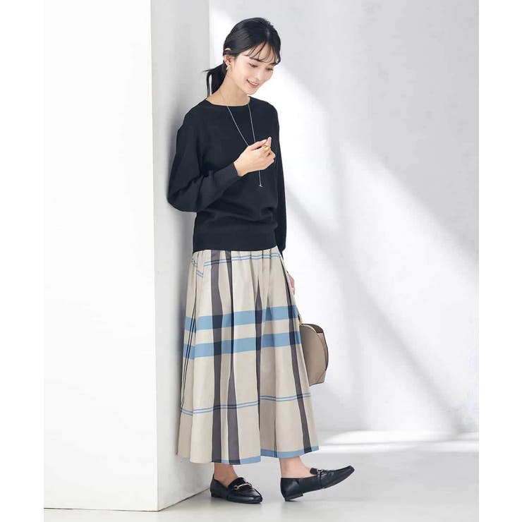 ビックチェックタフタスカート | a.v.v【WOMEN】 | 詳細画像6 