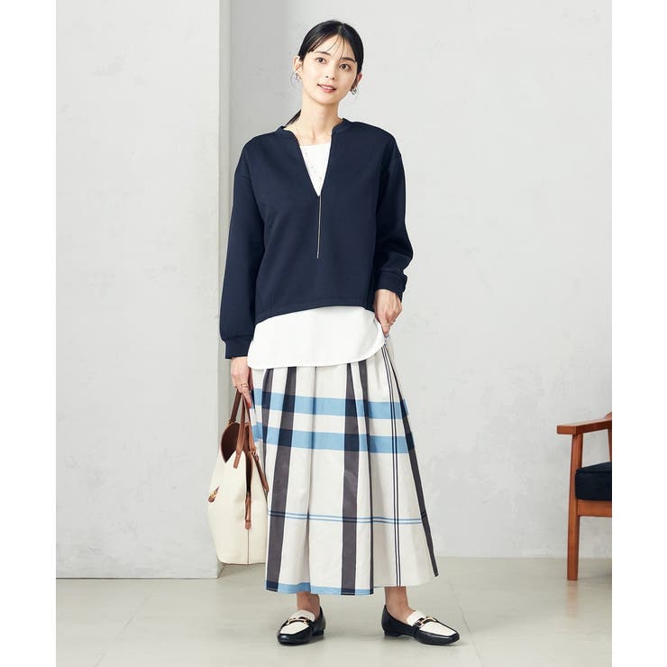 ビックチェックタフタスカート | a.v.v【WOMEN】 | 詳細画像8 