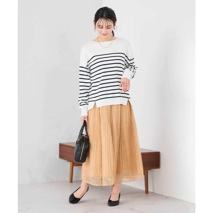 レースプリーツスカート | a.v.v【WOMEN】 | 詳細画像3 