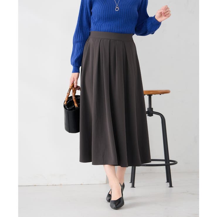 ダークグレー | 落ち感フレアスカート | a.v.v【WOMEN】